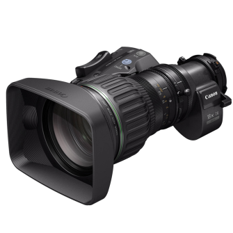 Canon HJ18ex7.6B IASE-S HD Standard lens w/2x ext, focus motor, Short MOD &amp; e-digital drive unit w/e
