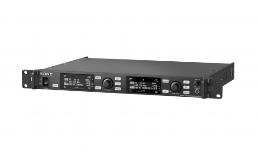Sony DWR-R03D - DWX Series Rackmount Receiver, 2-channel, wideband 244MHz, Dante AoIP, 470.025 MHz t