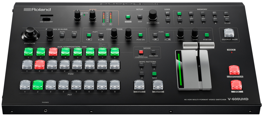 ROLAND 4K HDR MULTI-FORMAT VIDEO SWITCHER