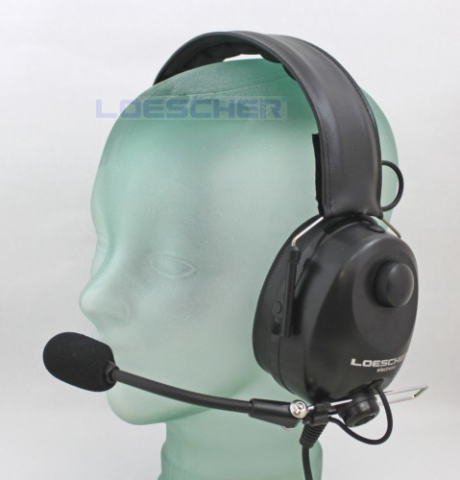 LAH-2-SOFTGEL, AVIATION-Standard-Headset mit Luftpolster-Kopfb&amp;#252;gel, schwarz