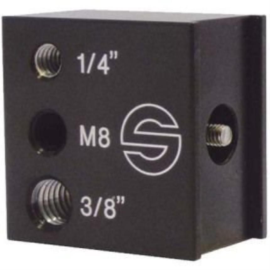 Sachtler Adapter accessory, 1/4&amp;quot;, 3/8&amp;quot;, M8
