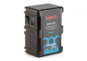 SWIT BIVO-290 | 290Wh Battery with 14V/28V B-Mount, 16V D-taps, OLED, also ideal for long term use o