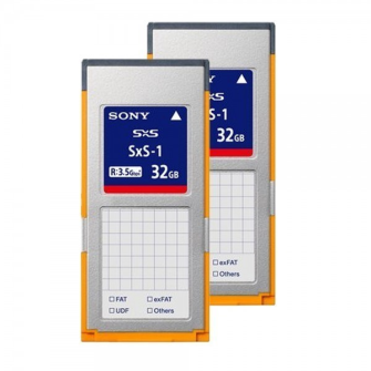 Sony 2SBS32G1C - 2er Pack SxS-1 Express Card, 32 GB (Lesegeschwindigkeit bis zu 3,5 Gb/s, Schreibges