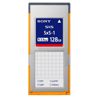 Sony SBS128G1C - SxS-1 Express Card, 128 GB (Lesegeschwindigkeit bis zu 3,5 Gb/s, Schreibgeschwindig