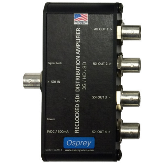 Osprey SDAR-4, Reclocking 3G-SDI Distribution Amplifier - SDI Distribution Amplifiers