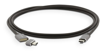 LMP Magnetic Safety Ladekabel USB-C (m) zu USB-C (m) f&#252;r USB-C Netzteil, bis 100W, 1.8 m, space grau