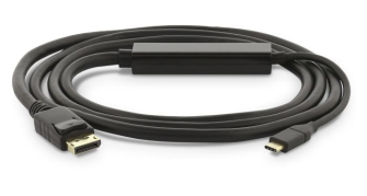 LMP USB-C zu DisplayPort Kabel, USB 3.1 (m) zu DP (m), 4K@60 Hz, 1.8 m, schwarz