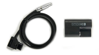 SmallHD Faux LP-E6 with lemo and barrel plug.