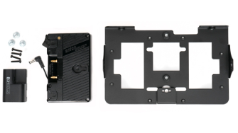 SmallHD Gold Mount battery bracket with mounting plate for 702 OLED