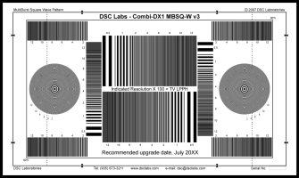 DSC Labs JW-MBSQ Multiburst Square Wave Junior 17x10&quot; (43cmx25.4cm)