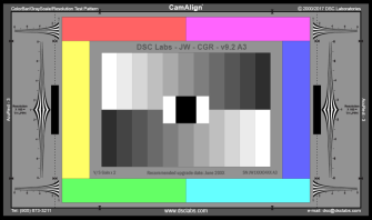 DSC Labs SRW-CGR ColorBar/GrayScale with Res. Senior 24x14.7&quot; (61cmx37.3cm)