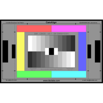 DSC Labs XW-CBGS ColorBar/GrayScale Maxi 2 40x24&quot; (101.6cmx61cm)