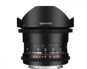 Samyang 8mm T3.8 CSII Canon VDSLR II Video DSLR II / Formatabdeckung: APS-C