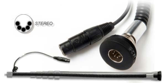 VDB BB-CA55 Spiral cabling kit for BB-CL and QT ( Stereo XLR-5MF)