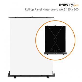 Walimex pro Roll-up Panel Hintergrund weiss 155x200