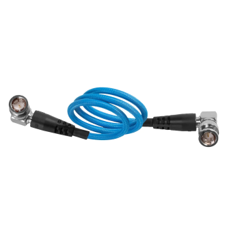 Kondor Blue  22&quot; 12G SDI Right Angle Cable for 4K 60p Camera Monitors and Transmitters (Kondor Blue)