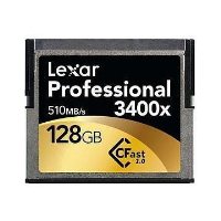 Lexar LC128CR3400 128GB 3400X Professional Cfast Card